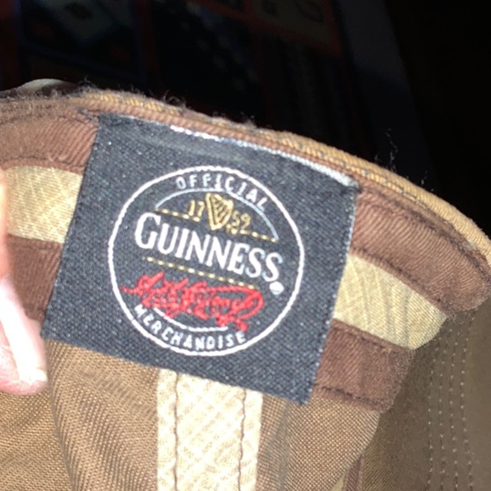 Two Guinness Ball Caps Distressed Style Adjustable - Picture 7 of 11